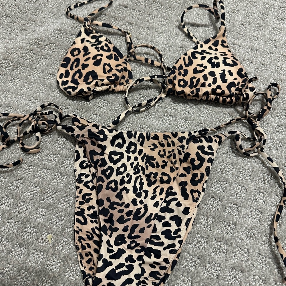 Leopard Print Bikini Set
